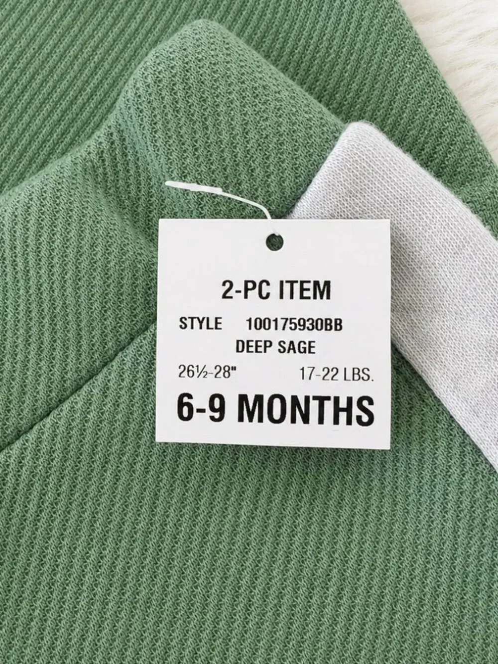 First Impressions Green Baby Boy 2-Pc. Shirt & Pants Set SZ 6-9M